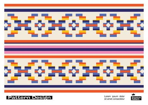 Collection of pattern templates. Geometry orientation vector business Stock Illustration