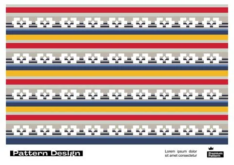 Collection of pattern templates. Geometry orientation vector business Stock Illustration