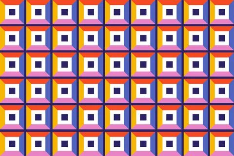 Collection of pattern templates. Geometry orientation vector business Stock Illustration