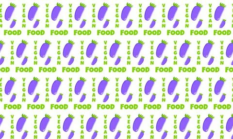 Collection with pattern vegan fruit on white background for textile design Stock Illustration