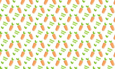 Collection with pattern vegan fruit on white background for textile design Stock Illustration