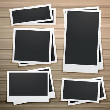 Collection of photo frames design 库存插图
