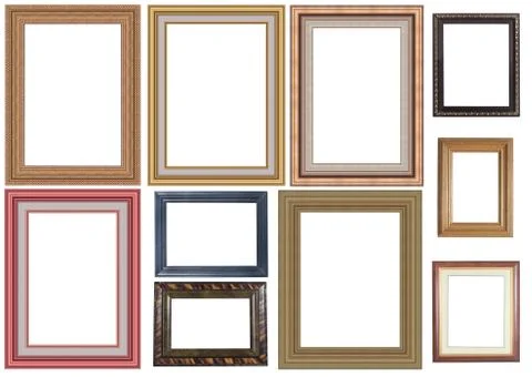 Collection of picture frame Foto stock