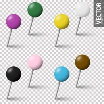 Collection pin needles Stock Illustration