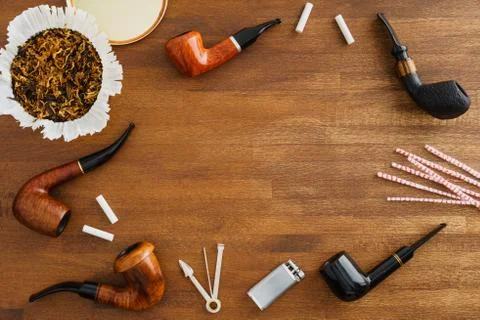Collection of pipes Stock-Fotos
