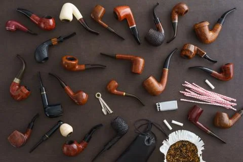 Collection of pipes Stock Photos