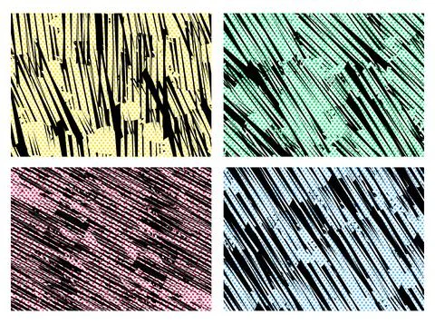 Collection of pop art comic background. Cartoon Vector Illustrations of retro Stock-Illustration
