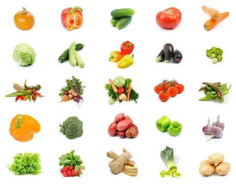 Collection of Raw Vegetables Foto stock