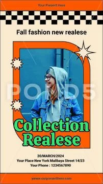 Collection Realese Story Plantilla PSD