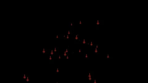 A collection of red arrow animation. Stock Footage 124183251