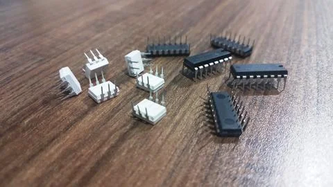 Collection of resistor electronic components Stock Photos