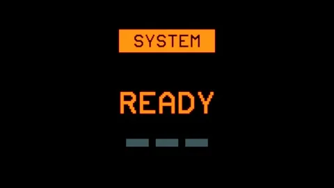 Collection of retro VHS player interface elements for information and choice Stock Footage 344024758