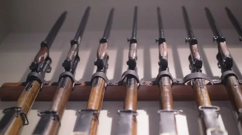 Collection of rifles Stock-Footage 39561383