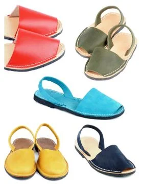 Collection of sandals Stock-Fotos