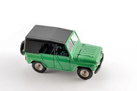 Collection scale model the off-road car Stock Photos