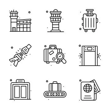 A collection of school and e learning elements designed in an isometric Stock Illustration