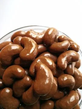 Collection set of Chocolate candy in bean shape. Stock Photos