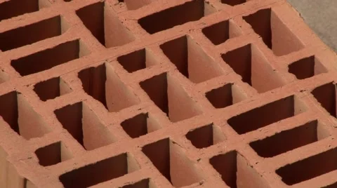 Collection set of red brick Stock Footage 45667730