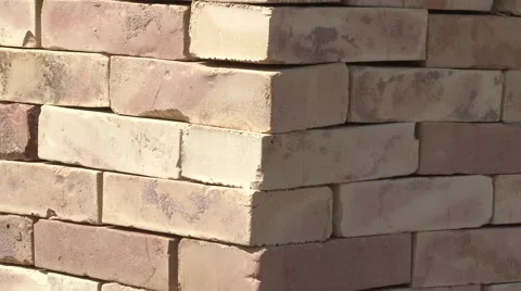 Collection set of red brick Видео 45668229
