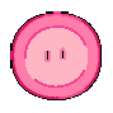Collection sewing button pixel art vector illustration Stock Illustration