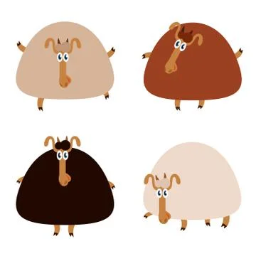 Collection of sheep Stock Illustration
