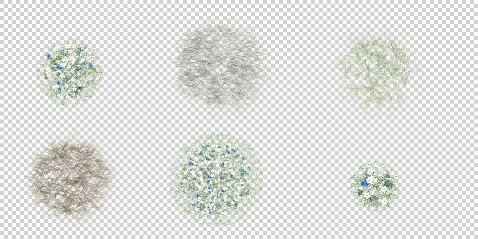 Collection of simple grass,simple grass medium,simple grass large isolated .. Stock Photos