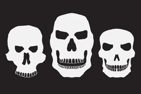 Collection of skulls Иллюстрация