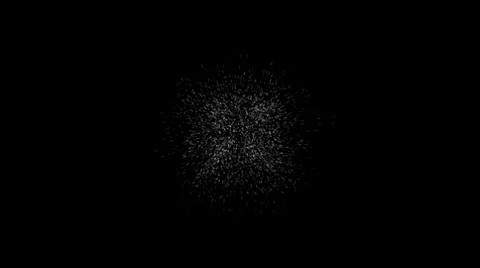 A Collection of a Small Burst and Marco Explosions on a Black Background Stock Footage 24805635