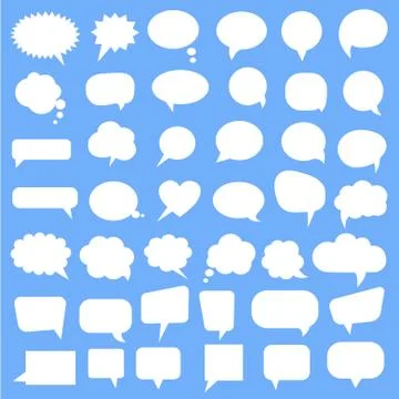 Collection of speech bubbles Illustrazione stock