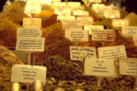 Collection of spices Stock Photos