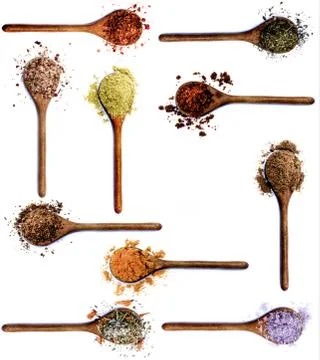 Collection of Spices Stock Photos