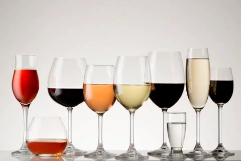 Collection of Stemware Stock Photos