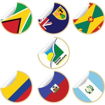 Collection of stickers/labels Stock Illustration