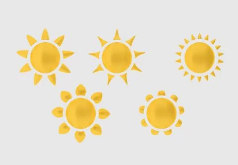 Collection of the sun Stock Illustration