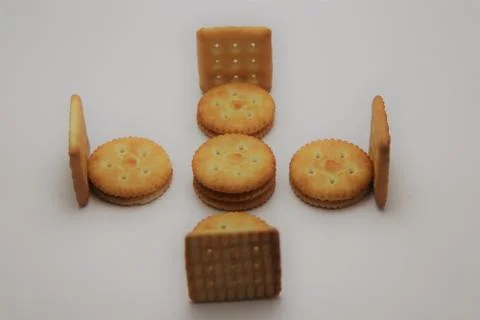 Collection of tasty biscuits Stock Photos