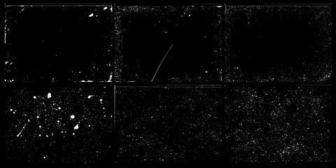 Collection of textures, splashes A4 format, real handmade strokes, splashes.. Stock Illustration