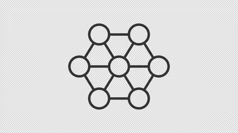 Collection of thin line icon abstract loaders Stock Footage 275239103