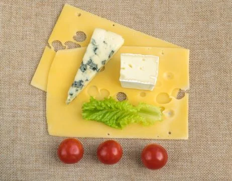 Collection of Three Cheese Stock Photos