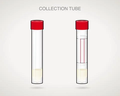 Collection tube SWAB Stock Illustration