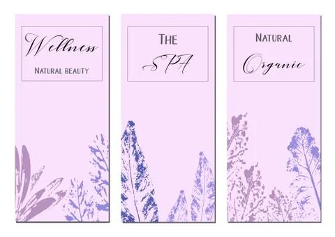 Collection of universal trendy cards. Stock Illustration