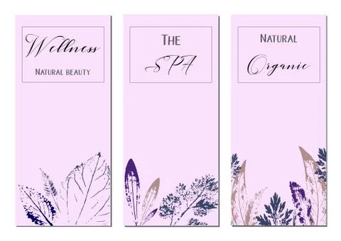 Collection of universal trendy cards. Stock Illustration