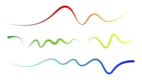 Collection of various abstract line elements Stock Illustration