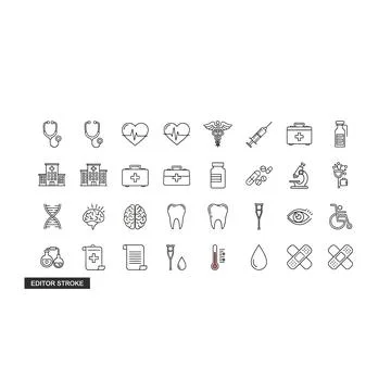 Collection of various black punctuation marks Stock Illustration
