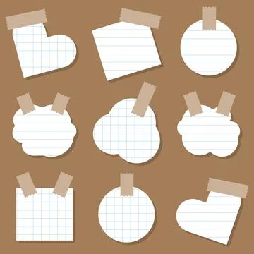 Collection of various checkered and lined Illustrazione stock