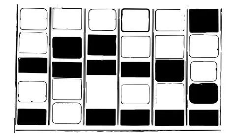 Collection of various frames, vector illustration. Stock Illustration