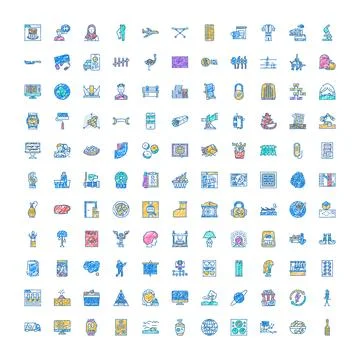 Collection of various hand drawn doodle icons and symbols イラスト素材