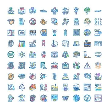 Collection of various hand drawn doodle icons Illustrazione stock