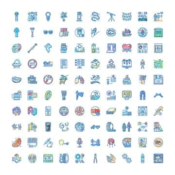 Collection of various hand drawn line style icons with doodle textures 스톡 일러스트