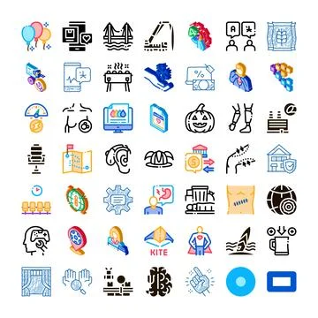 Collection of various icon design elements Stockillustratie
