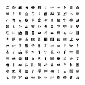 Collection of various modern web flat icons 스톡 일러스트